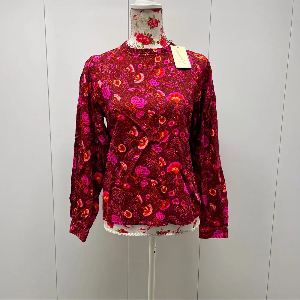 🌺 BOHO LONG SLEEVE BLOUSE - Picture 1 of 10